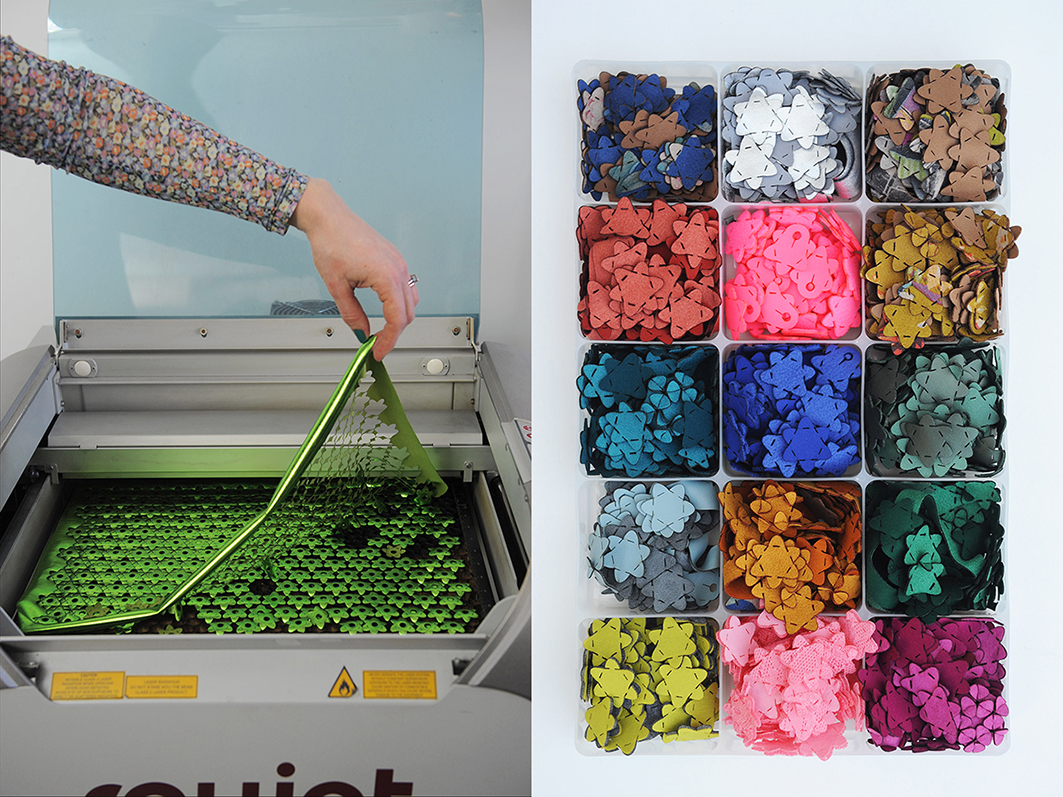 Create your own modular accessory from laser-cut textile puzzle pieces in Amsterdam — photo 5