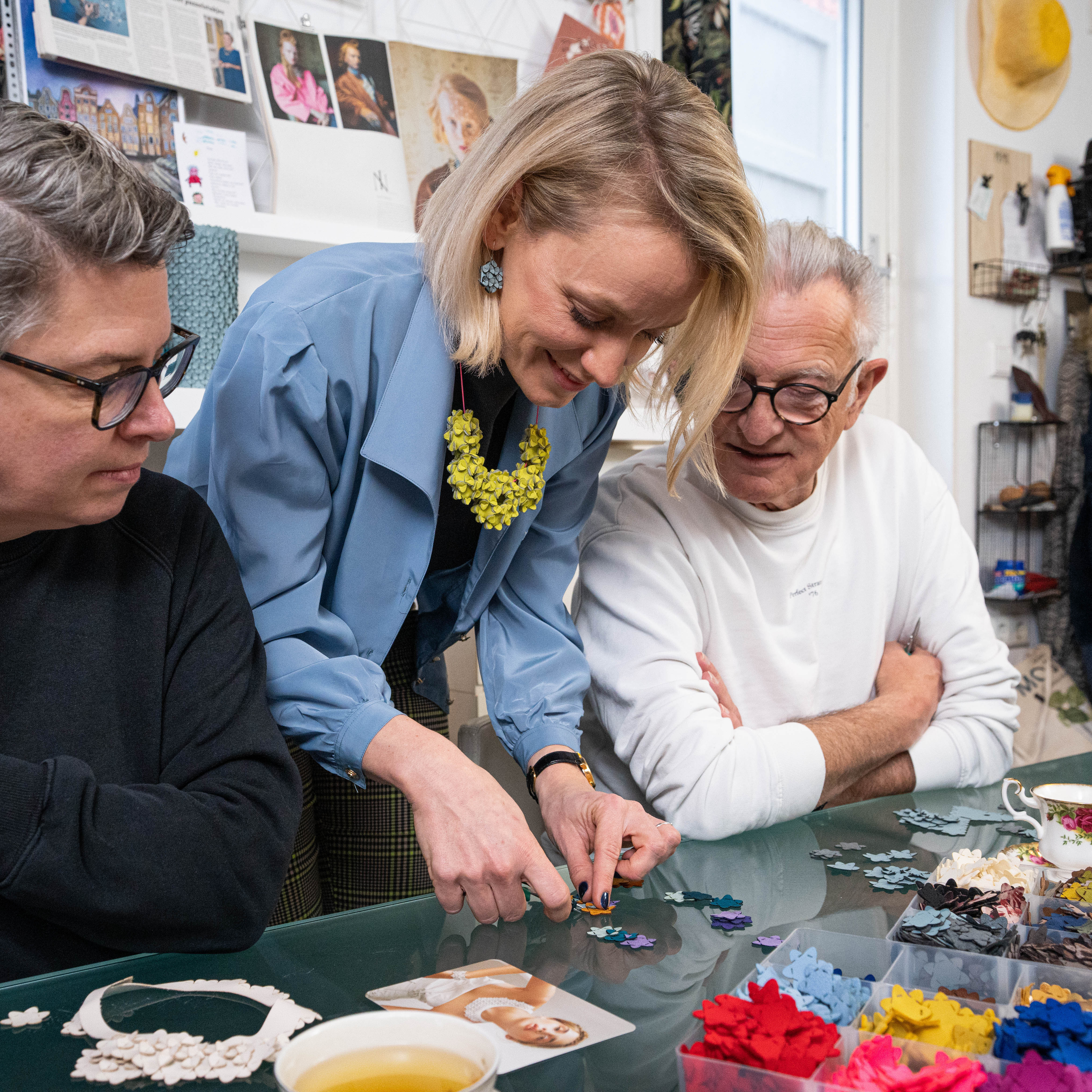 Create your own modular accessory from laser-cut textile puzzle pieces in Amsterdam — photo 3
